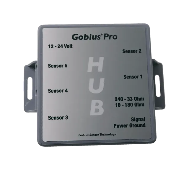 Gobius Pro Hub boîtier 5 capteurs jauge analogique