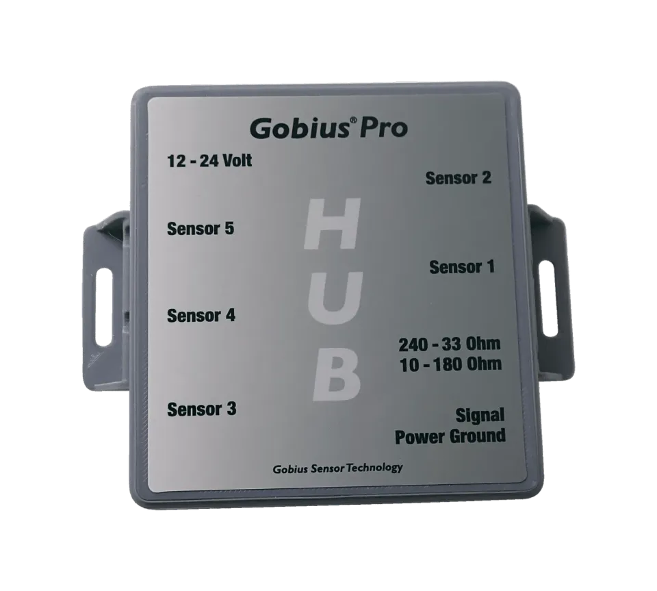 Gobius Pro Hub boîtier 5 capteurs jauge analogique