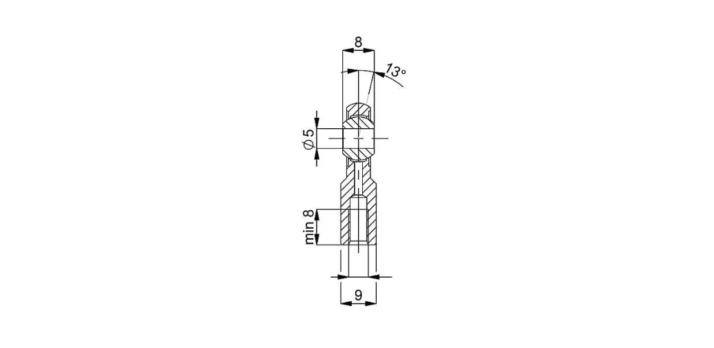 Novotechnik Z-G-01 tête à rotule palpeur