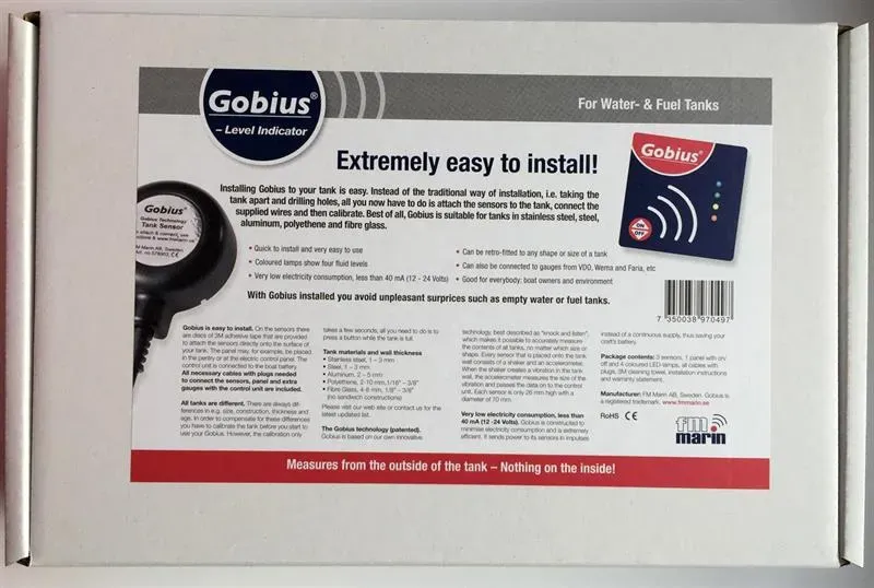 Gobius 4 Indicateur eau carburant 3 capteurs v5.0
