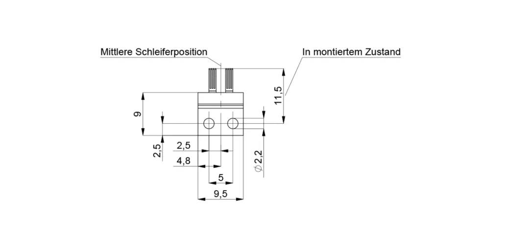 Novotechnik S-170 groupe curseur de rechange
