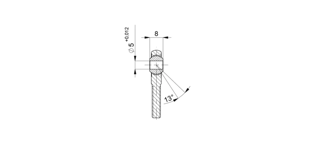 Novotechnik Z-G02 tete a rotule pour capteur
