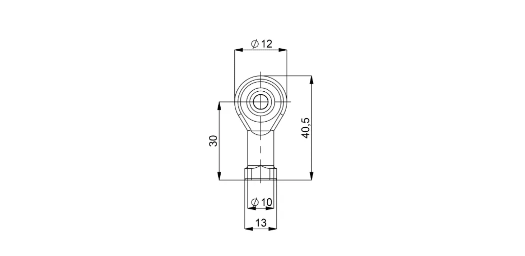 Novotechnik Z-G60 tête à rotule pour capteur