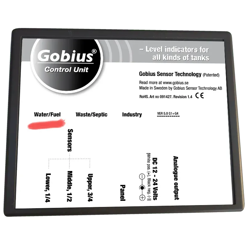 Gobius 1/4 boîtier contrôle capteur niveau réservoir v5.0