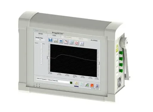 FTMesures centrale Bragg portable interrogateur optique terrain