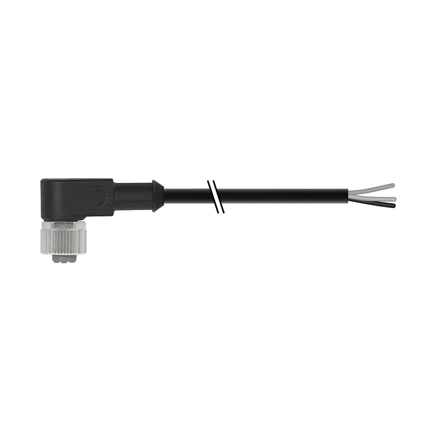 Contrinex S12-3FUW-020-YNNN cordon M12 coudé 3 fils PUR 2 m
