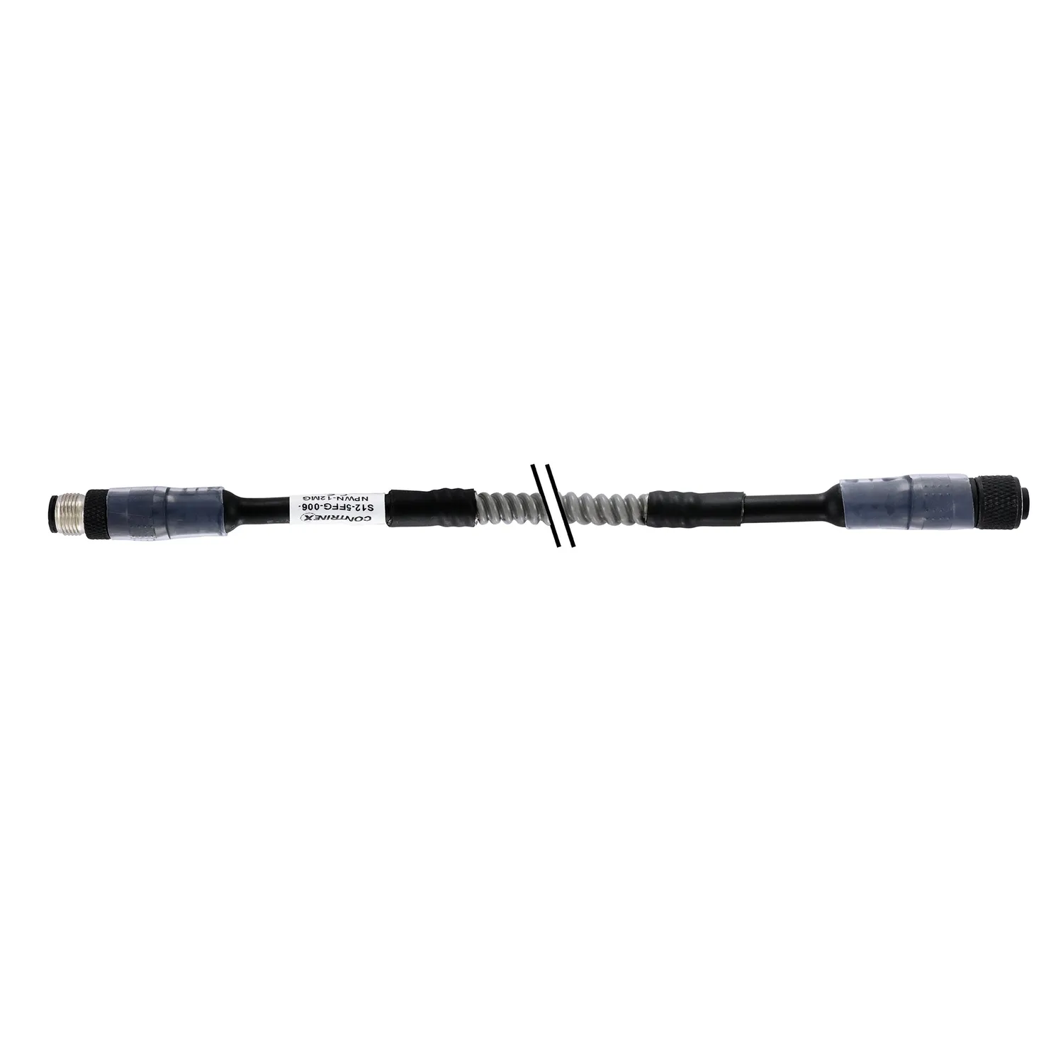 Contrinex câble M12-M12 5 fils 2 m connecteur droit FEP