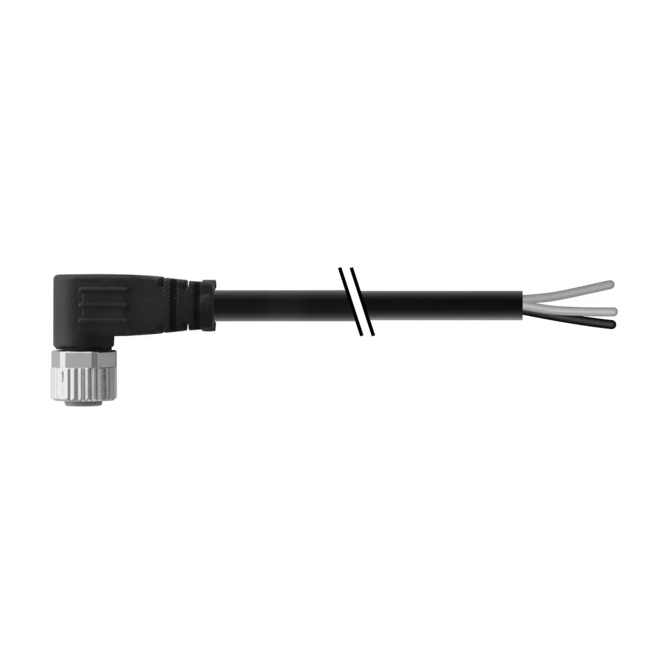 Contrinex 08-4FUW-020 connecteur câble M8 coudé PUR 2 m 4 fils