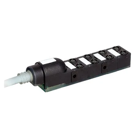 Contrinex V08-38PD-050-UYN boîtier distribution M8 8 voies LED