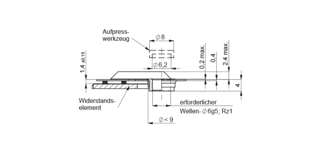 Novotechnik S-152 ensemble curseur pour potentiomètre