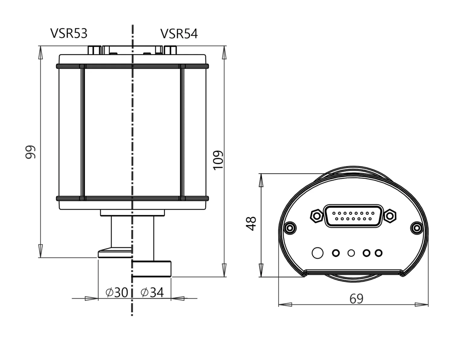 Thyracont VSR transmetteur vide numérique 1200-1e-4 mbar