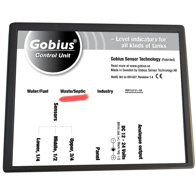 Gobius unité contrôle v5.0 Gobius 1 et 4 septique