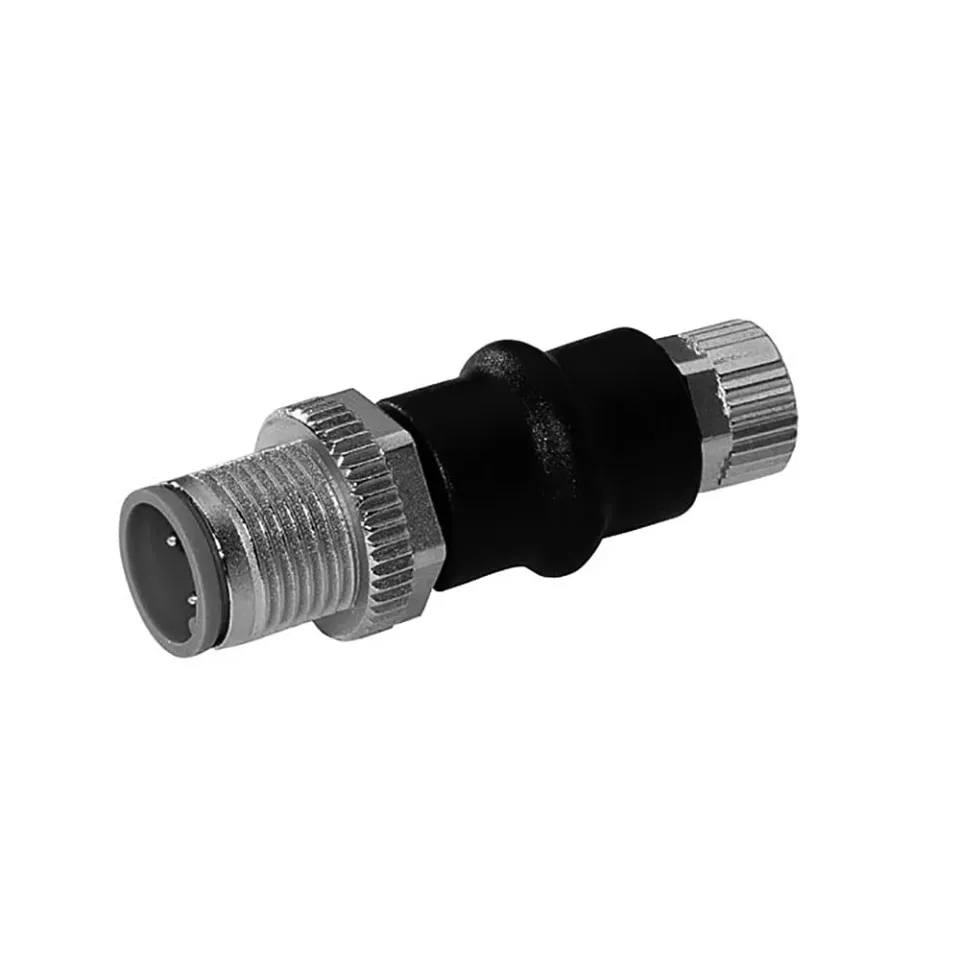 Contrinex ADA adaptateur M12 vers M8 laiton nickelé 3-4 pôles