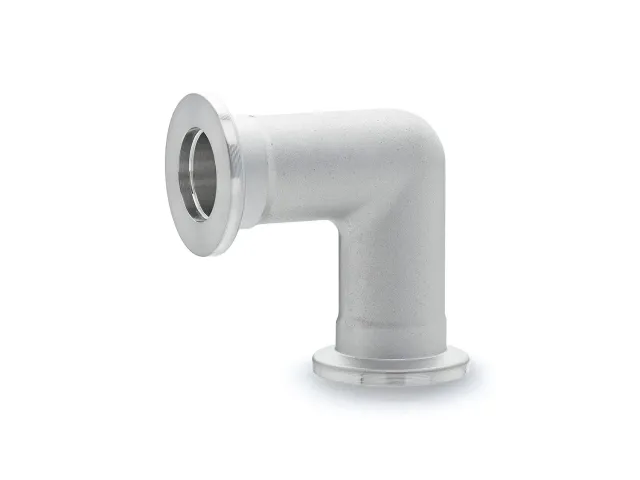 Thyracont ZBA ZBS coude 90° vide ISO-KF aluminium inox