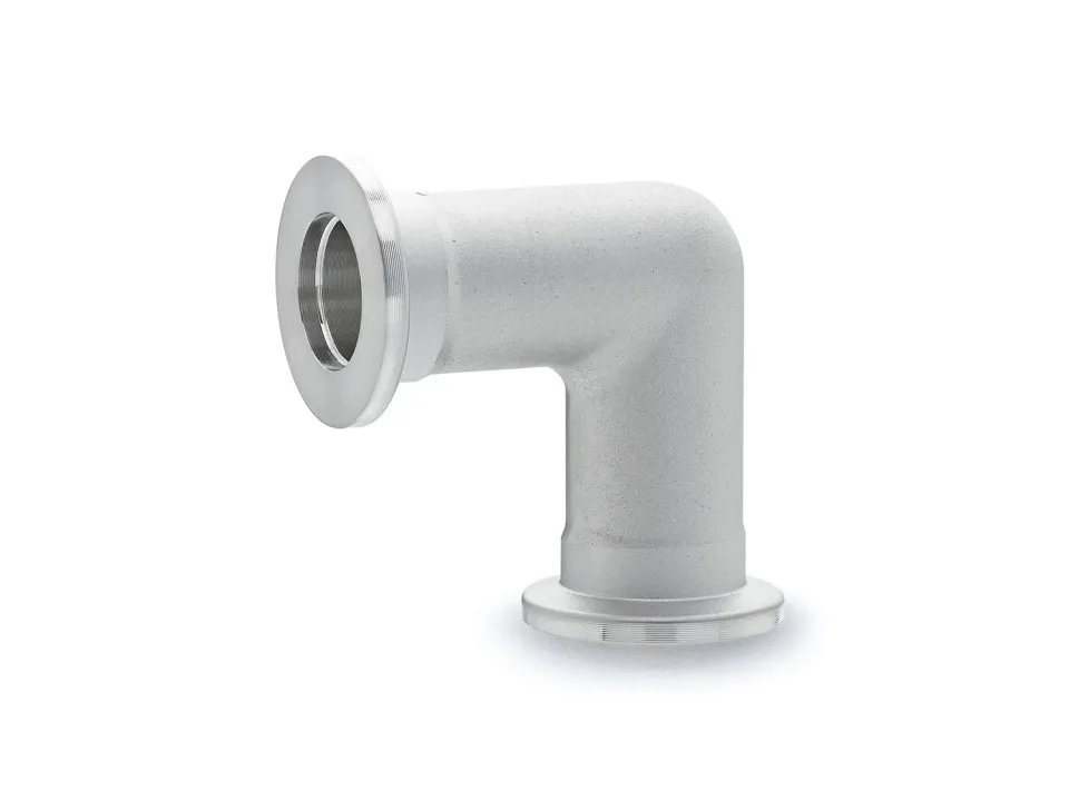 Thyracont ZBA ZBS coude 90° vide ISO-KF aluminium inox