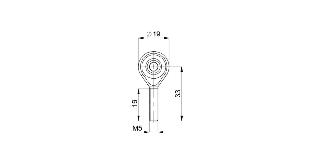 Novotechnik Z-G02 tete a rotule pour capteur
