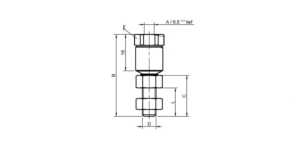 Novotechnik Z-301-M6/M6 rotule d’accouplement M6